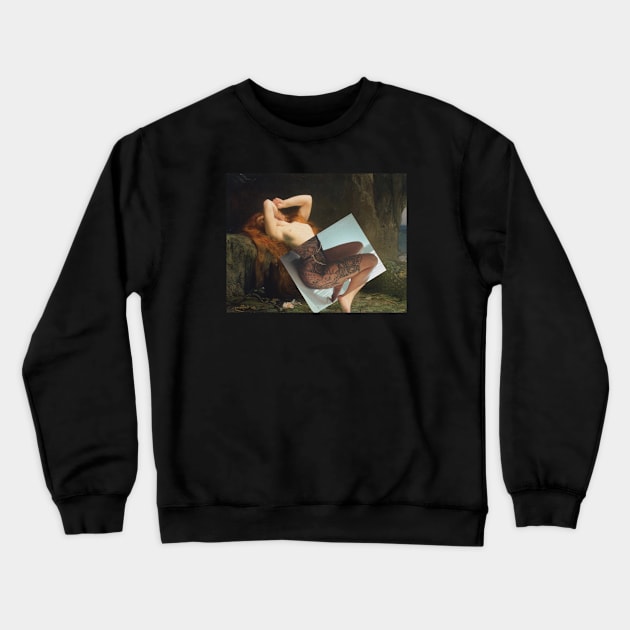 Mary Magdalene in a Grotto Crewneck Sweatshirt by amircheniti